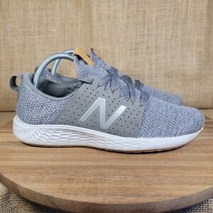 New Balance Fresh Foam Cruz v2 Running Shoes Men's 7.5 Gray Knit Lightweight